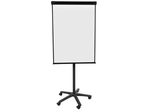 Flipchart Magnetisch Met 5 Wielen 100x70cm Zwart