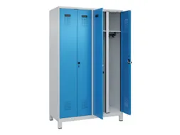 locker voor scheiding van kleding,HxBxD 1950x1200x500mm,4vak