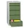 ladekast 1000x500x600mm 7laden cilinderslot RAL7035 front RAL6011