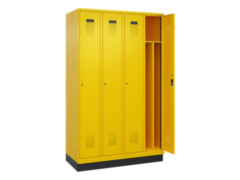 locker voor scheiding van kleding,HxBxD 1950x1200x500mm,4vak