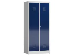 garderobekast 1800x800x500mm 2vak klink sokkel romp RAL7035 RAL5010