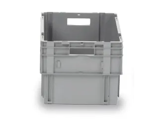 Euronorm Draaistapelbak Pp Hxlxb 320X600X400Mm 60L Grijs - 1