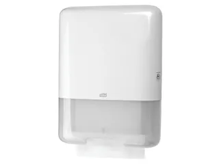 Tork 553000 H3 C-vouw en Z-vouw Handdoek Dispenser Elevation Wit - 1