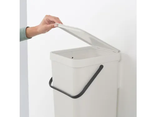 Afvalemmer Sort & Go 16 Liter Lichtgrijs