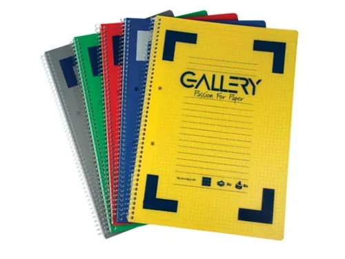 Spiraalschrift A5 Gelijnd Pp 80G Assorti 6 stuks