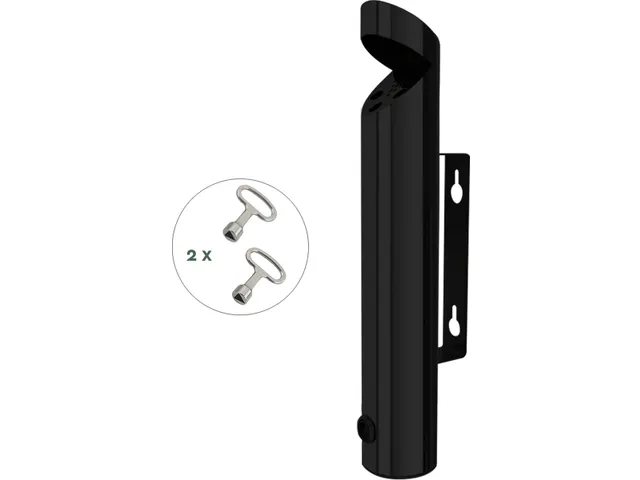 Wandasbak RVS AT200 Zwart