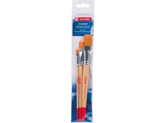 Aquarelpenselen Polyester Plat Set Van 3 - 2