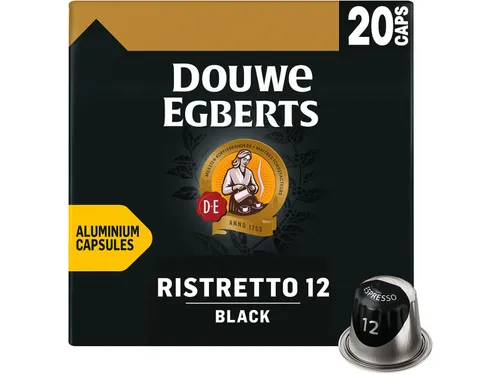 Espresso Ristretto Black Koffiecapsules Intensiteit 12 Pak 20 stuks