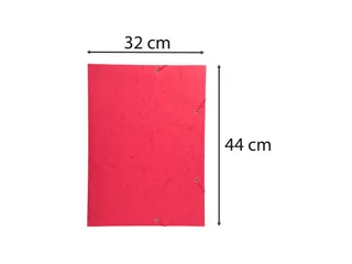 Elastomap met 3 kleppen glanskarton 600gm² - A3-Rood - - 7