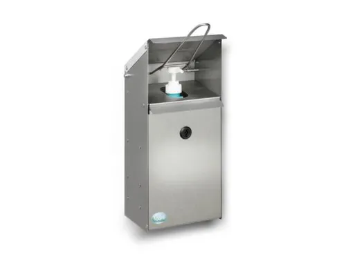 ontsmettingsmiddeldispenser,HxBxD 423x180x130mm,v. 1l,v. buiten