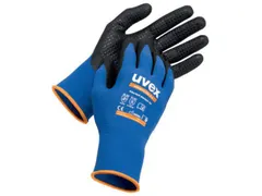 Uvex Athletic 60033 handschoenen, zwart/blauw, maat 8