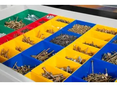 kit de bacs de rangement composé de 56bacs hauteur 63mm HxP 63x600mm