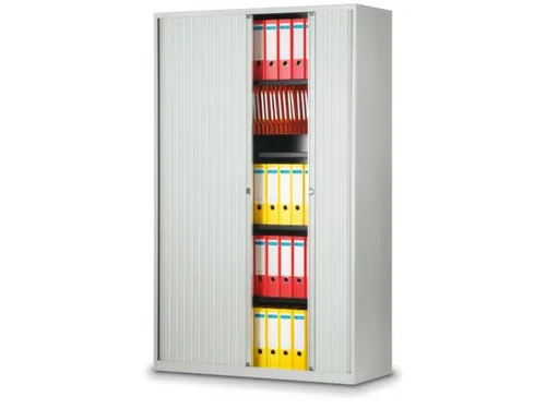 jaloeziedeurkast,HxBxD 1980x1200x430mm,5 OH,romp lichtgrijs