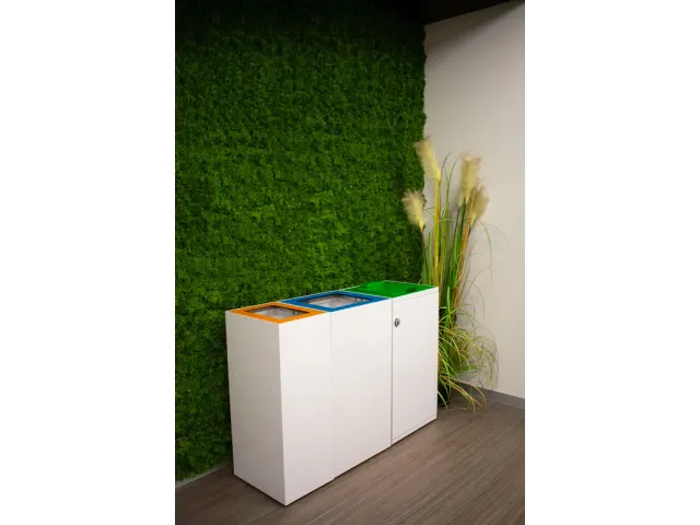 Modulaire afvalscheidingsunit 90 liter Wit