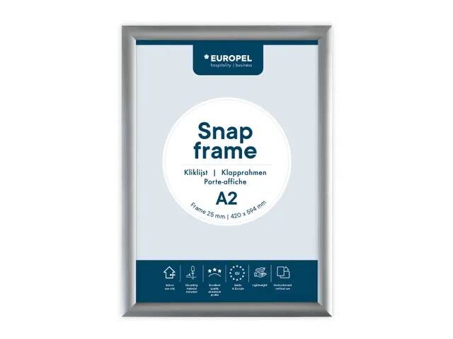 Europel Kliklijst Premium A2 25mm Zilver