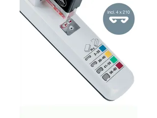 Blokhechter Leitz 5551 Heavy Duty 80vel zilvergrijs - 12