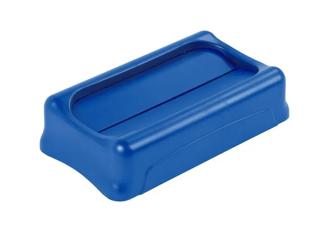 Couvercle basculant Rubbermaid bleu