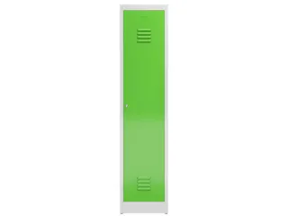 garderobekast 1800x415x500mm 1vak klink sokkel romp RAL7035 RAL6018 - 2