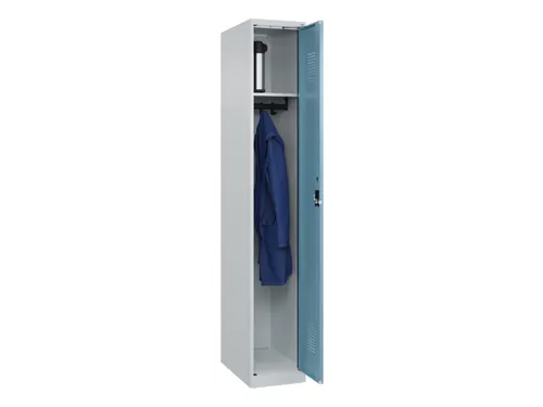 locker,HxBxD 1850x300x500mm,1vak,vak B 300mm,cil.-slot,staand op vloer