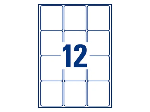 Adresetiket Avery QuickPeel L7164-100 63.5x72mm Wit 1200 stuks
