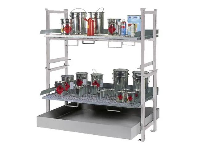 Complete Aanbieding Stapelframes 2x Rooster Opvangbak Verzinkt