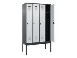 locker voor scheiding van kleding,HxBxD 2120x1200x500mm,4vak