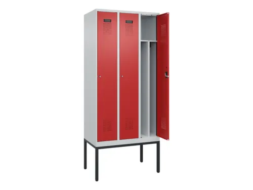 locker voor scheiding van kleding,HxBxD 2120x900x500mm,3vak