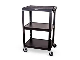 bijzetwagen,HxLxB 610-1060x610x460mm,zwart,3niveau(s) - 1