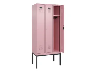 locker,HxBxD 2120x900x500mm,3vak,vak B 300mm,cil.-slot,voetonderstel - 1