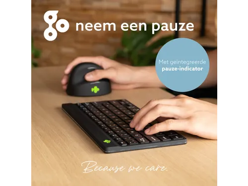 Toetsenbord R-Go Ergonomisch Compact Break QWERTY zwart