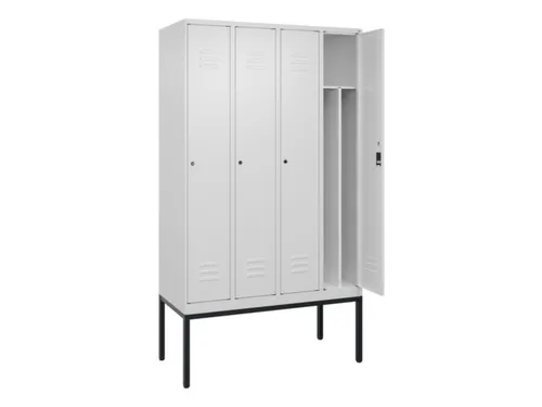 locker voor scheiding van kleding,HxBxD 2120x1200x500mm,4vak