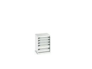 ladekast HxBxD 700x525x525mm 5laden romp RAL7035 front RAL7035 - 7