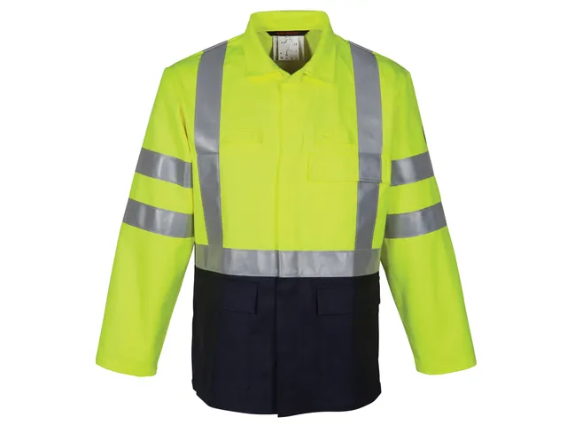 Veste HAVEP 30012 Jaune fluo/Bleu marine Taille 46