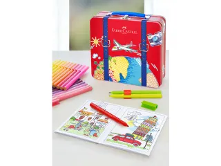 Viltstiften Faber-Castell Connector in reiskoffer, inhoud 46 stuks - 6