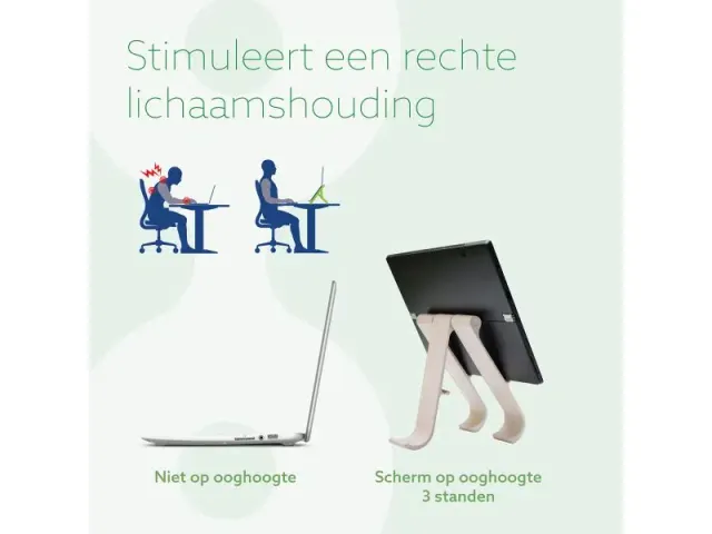 RGOTPW Treepod laptop- en tabletstandaard biobased Wit