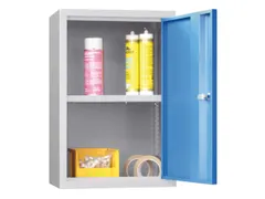 Hangkast 600x400x300mm 1 Verstelbaar Legbord Ral 7035 Front Ral 5012