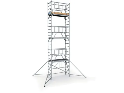 klapsteiger,platform H 5,55m,BxD 1800x600mm,steiger H 6,65m