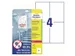 Étiquettes antimicrobien impr. 105x148mm, blanc, imprimant laser, cop