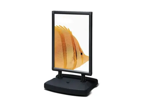 Stoepbord Windtalker City Plastic Voet A1 Zwart
