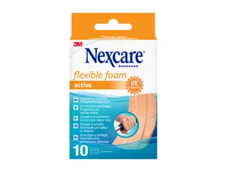 Wondpleister Nexcare active flexible foam waterbestendig 6x10cm 10 stu - 2