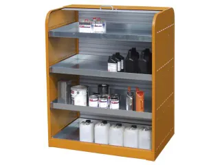 vatenkast,v. aquatox./brandbare stoffen,HxBxD 1610x870x1300mm,roldeur - 1