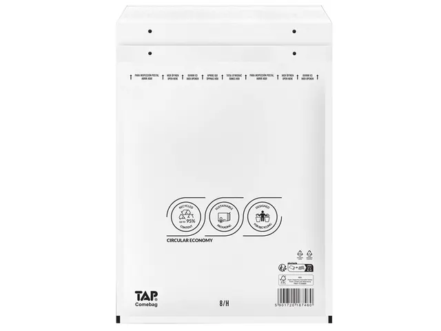 Envelop IEZZY Comebag luchtkussen nr. 18 290x370 wit 100 stuks