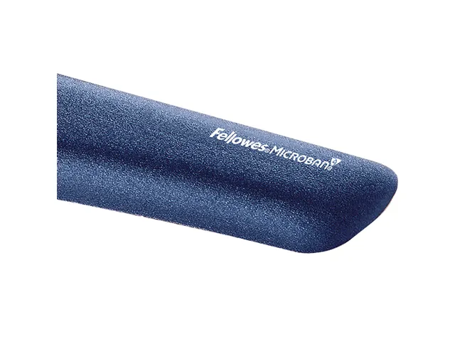 Polssteun Fellowes Plush Touch blauw toetsenbord