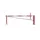 afzetting,totale B 5m,boom aluminium rood/wit