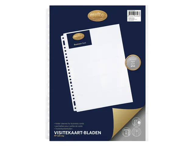 Showtas Multo A4 23-gaats PP voor 10 visitekaartjes