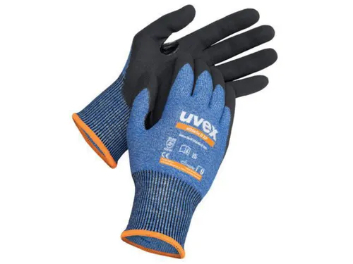 Uvex 60036 Athletic B XP snijbestendige handschoenen, blauw, maat 06,