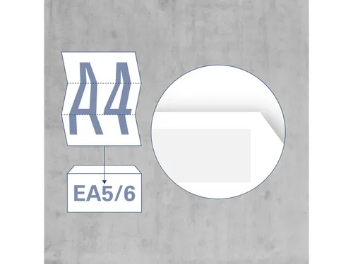 Dienstenvelop Venster Rechts Raadhuis 110x220mm Dl (ea5/6) Wit Gegomd