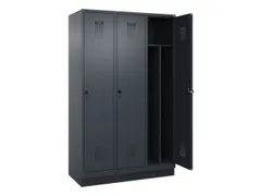 locker voor scheiding van kleding,HxBxD 1950x1200x500mm,3vak