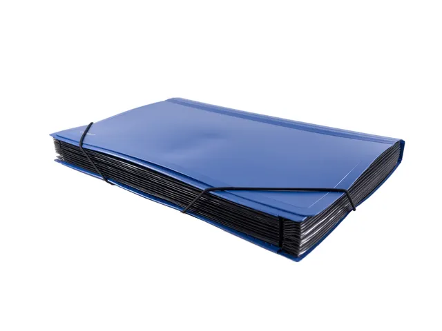 Documentenmap Accordeon Blauw 12-Vaks