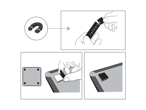 Whiteboard Nobo 21.6x28cm Magnetisch Assorti